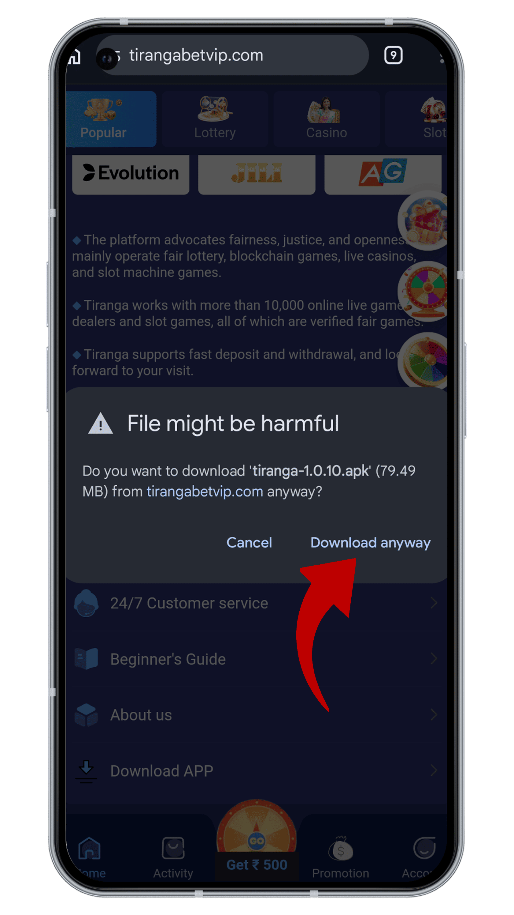 Allow Installation Permissions
